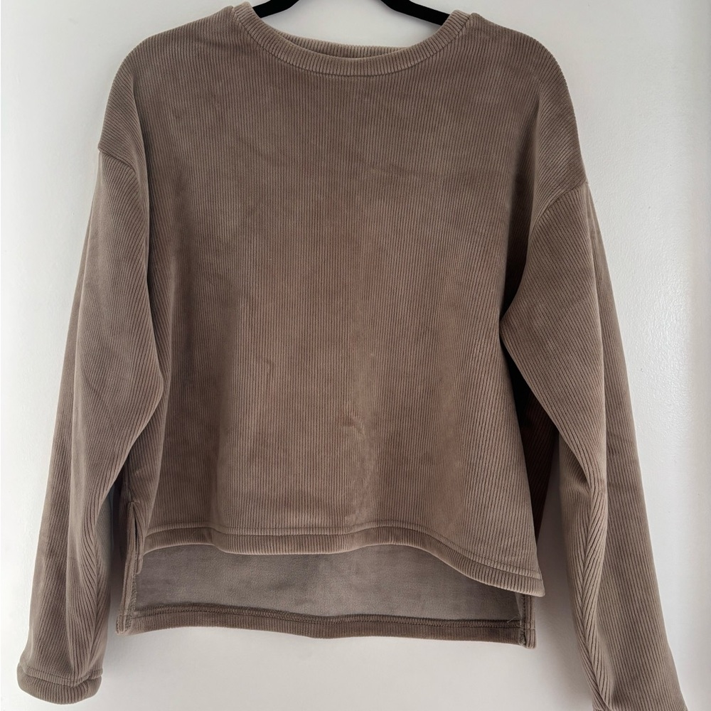 Cozy Brown Corduroy Sweater
